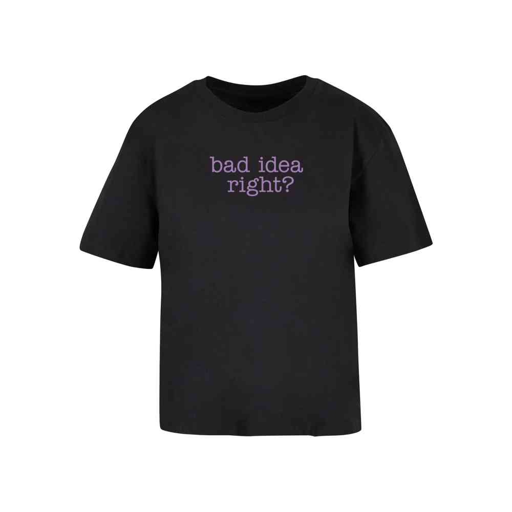 Miss Tee - Bad Idea Dames T-shirt - Zwart